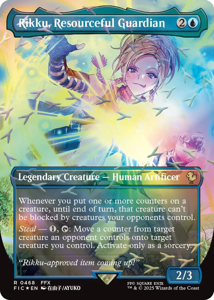 Rikku, Resourceful Guardian (Borderless) (Chocobo Track Foil) [FINAL F