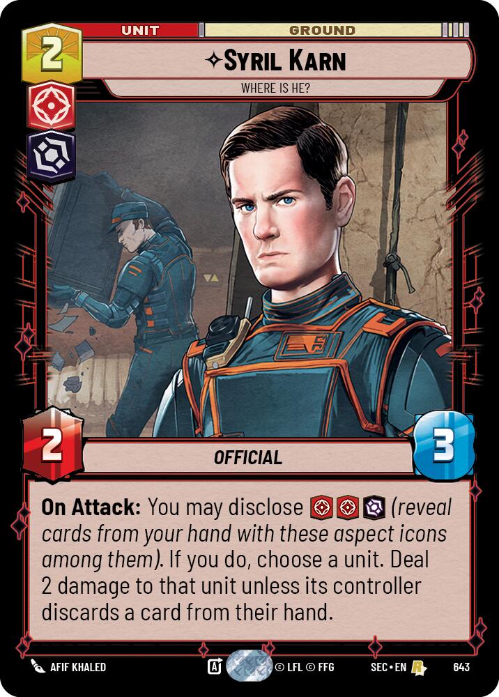 Syril Karn (643) - Where Is He? (Foil) (643) [Secrets of Power]