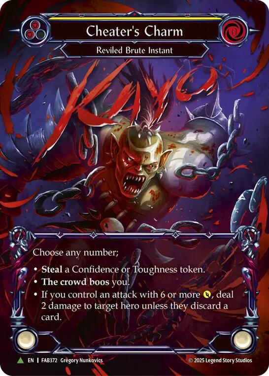 Cheater's Charm [FAB372] (Promo)  Cold Foil