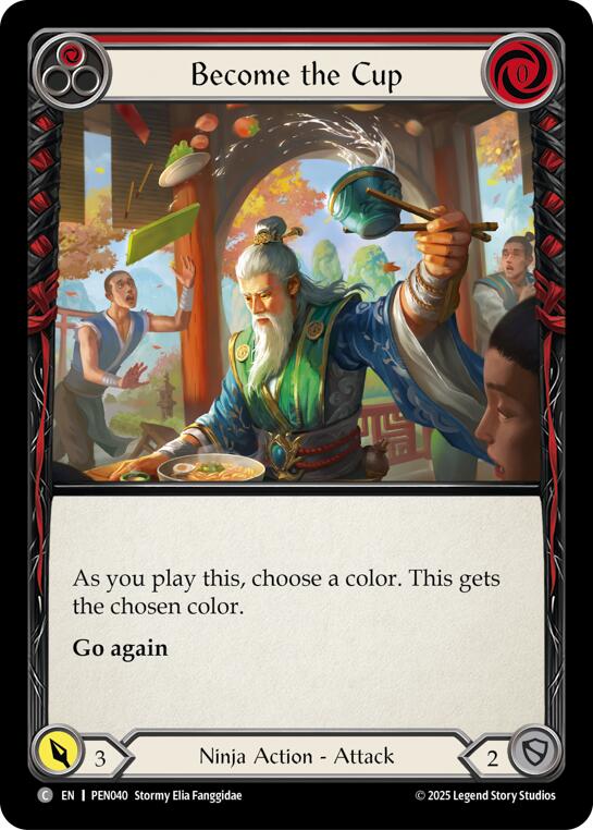 Become The Cup (Red) (Rainbow Foil) [PEN040] (Compendium of Rathe)  Rainbow Foil