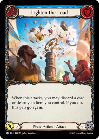 Lighten The Load (Blue) (Rainbow Foil) [PEN173] (Compendium of Rathe)  Rainbow Foil