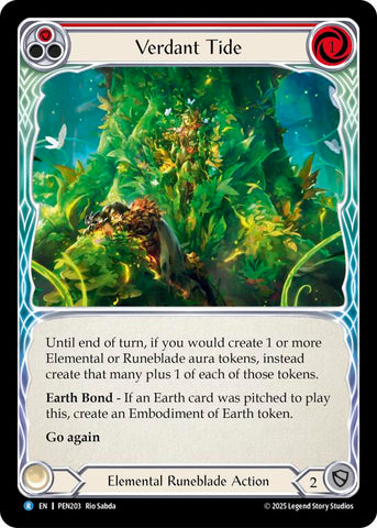 Verdant Tide (Red) (Regular) [PEN203] (Compendium of Rathe)