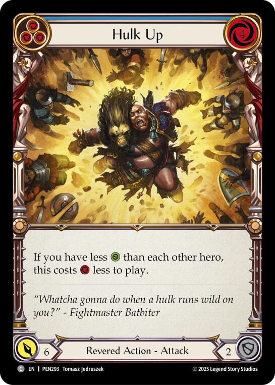 Hulk Up (Blue) (Regular) [PEN293] (Compendium of Rathe)