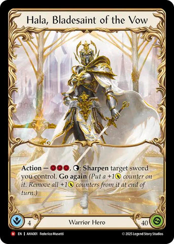 Hala, Bladesaint of the Vow [AHA001] (Armory Deck Origins: Hala)  Rainbow Foil