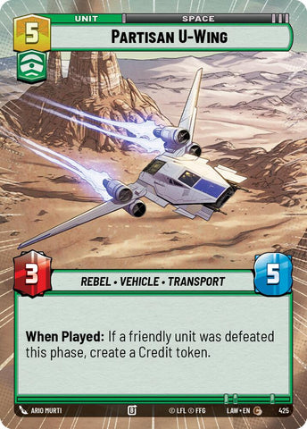 Partisan U-Wing (425) (Hyperspace) (425) [A Lawless Time]
