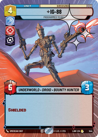 IG-88 - Programmed to Kill (544) (Hyperspace Foil) (544) [A Lawless Time]