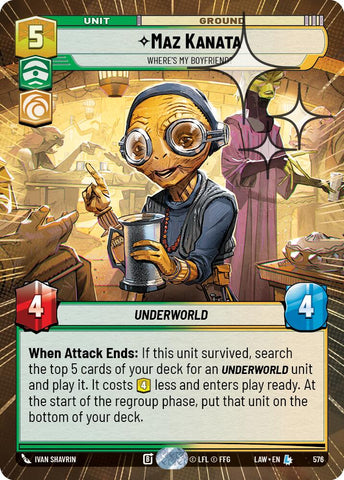 Maz Kanata - Where's My Boyfriend? (576) (Hyperspace Foil) (576) [A Lawless Time]