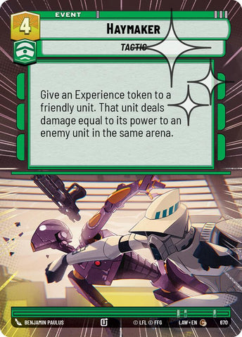 Haymaker (670) (Hyperspace Foil) (670) [A Lawless Time]