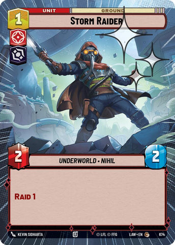 Storm Raider (674) (Hyperspace Foil) (674) [A Lawless Time]