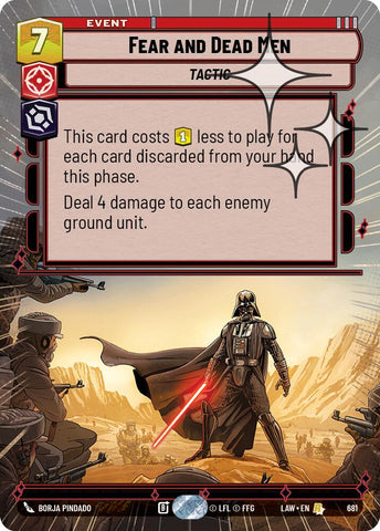 Fear and Dead Men (681) (Hyperspace Foil) (681) [A Lawless Time]