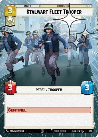 Stalwart Fleet Trooper (756) (Hyperspace Foil) (756) [A Lawless Time]