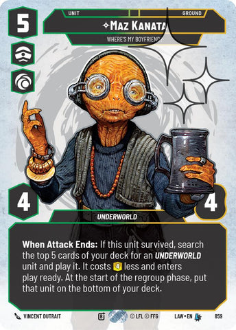 Maz Kanata - Where's My Boyfriend? (Prestige Foil) (859) (859) [A Lawless Time]