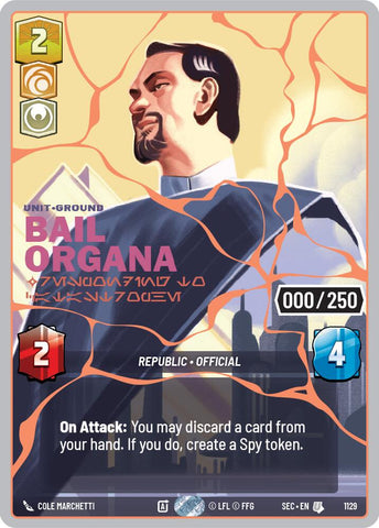 Bail Organa - Responding to Catastrophe (1129) (Serialized) (Rose Gold) (1129) [Secrets of Power]