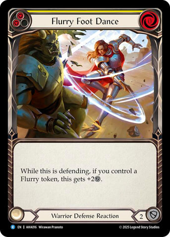 Flurry Foot Dance (Yellow) [AHA016] (Armory Deck Origins: Hala)
