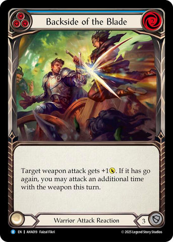 Backside Of The Blade (Blue) [AHA019] (Armory Deck Origins: Hala)
