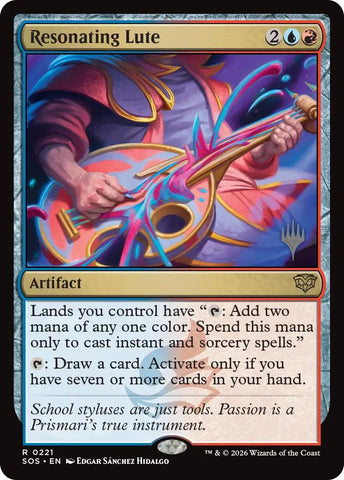 Resonating Lute [Secrets of Strixhaven Promos]