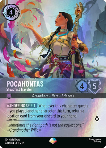 Pocahontas - Steadfast Traveler (Epic) (220/204) [Wilds Unknown]