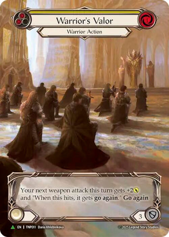 Warrior's Valor (Yellow) (Marvel) [TNP011] (Promo)  Rainbow Foil