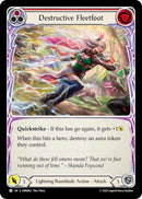 Destructive Fleetfoot (Red) [OMN062] (Omens of the Third Age)  Rainbow Foil