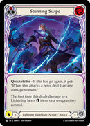Stunning Swipe (Red) [OMN074] (Omens of the Third Age)  Rainbow Foil
