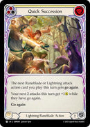Quick Succession (Yellow) [OMN084] (Omens of the Third Age)  Rainbow Foil