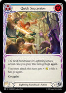 Quick Succession (Blue) [OMN085] (Omens of the Third Age)