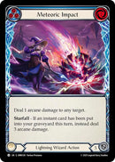 Meteoric Impact (Blue) [OMN120] (Omens of the Third Age)  Rainbow Foil