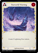 Starworld Warning (Yellow) [OMN188] (Omens of the Third Age)  Rainbow Foil