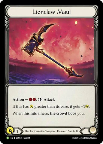 Lionclaw Maul [GEM145-CF] (Gem Pack 5)  Cold Foil