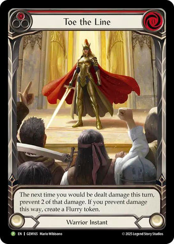 Toe the Line (Red) [GEM165] (Gem Pack 5)