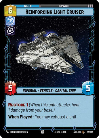 Reinforcing Light Cruiser (51/264) (51/264) [Ashes of the Empire]
