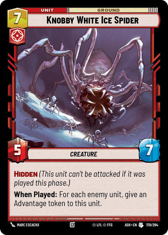 Knobby White Ice Spider (178/264) (178/264) [Ashes of the Empire]