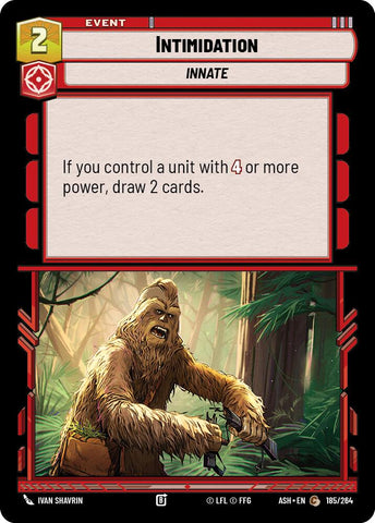 Intimidation (185/264) (185/264) [Ashes of the Empire]