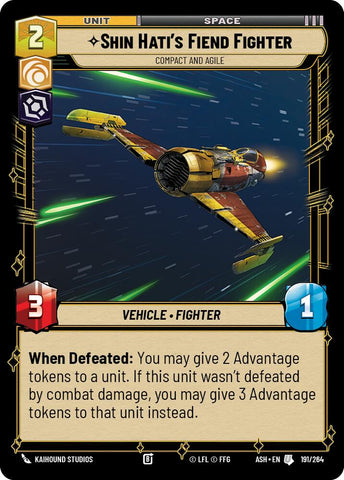 Shin Hati's Fiend Fighter - Compact and Agile (191/264) (191/264) [Ashes of the Empire]