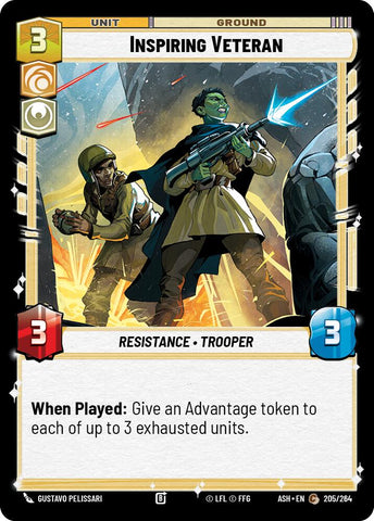 Inspiring Veteran (205/264) (205/264) [Ashes of the Empire]