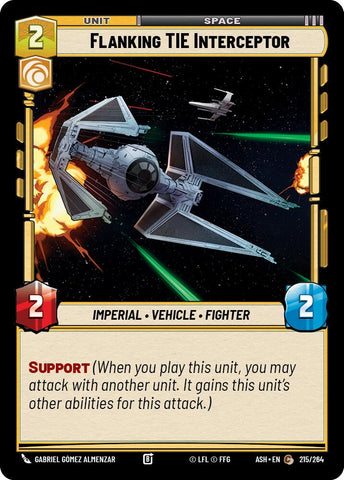 Flanking TIE Interceptor (215/264) (215/264) [Ashes of the Empire]