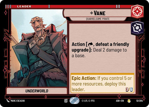 Vane - Quarrelsome Pirate (12/264) (12/264) [Ashes of the Empire]