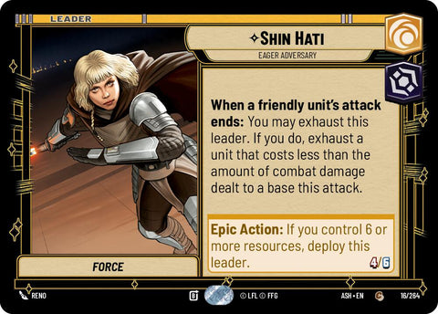 Shin Hati - Eager Adversary (16/264) (16/264) [Ashes of the Empire]