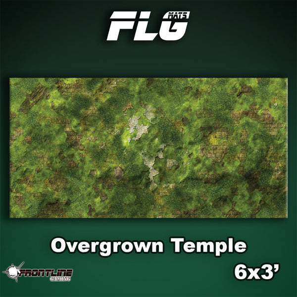 Frontline Gaming Mat 6'x3' Overgrown Temple