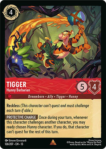 Tigger - Hunny Barbarian (126/207) [Attack of the Vine!]
