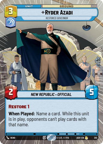 Ryder Azadi - Restored Governor (341) (Hyperspace) (341) [Ashes of the Empire]