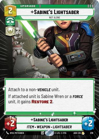 Sabine's Lightsaber - Not Alone (378) (Hyperspace) (378) [Ashes of the Empire]