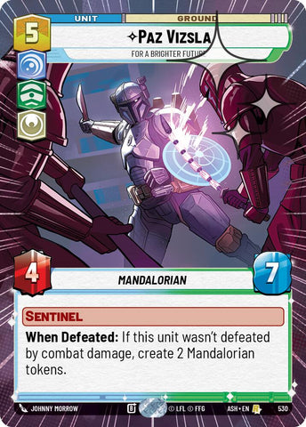 Paz Vizsla - For a Brighter Future (530) (Hyperspace Foil) (530) [Ashes of the Empire]