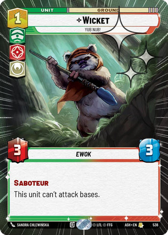 Wicket - Yub Nub! (536) (Hyperspace Foil) (536) [Ashes of the Empire]