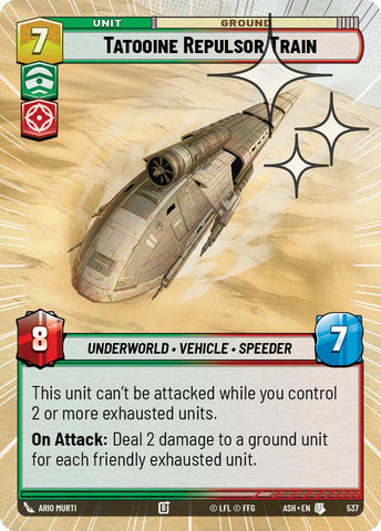 Tatooine Repulsor Train (537) (Hyperspace Foil) (537) [Ashes of the Empire]
