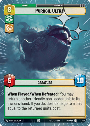 Purrgil Ultra (540) (Hyperspace Foil) (540) [Ashes of the Empire]