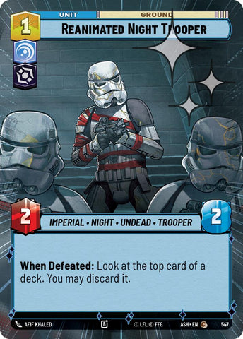 Reanimated Night Trooper (547) (Hyperspace Foil) (547) [Ashes of the Empire]