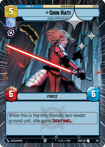 Shin Hati - Going Somewhere? (551) (Hyperspace Foil) (551) [Ashes of the Empire]