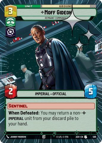 Moff Gideon - Remnant Commander (599) (Hyperspace Foil) (599) [Ashes of the Empire]