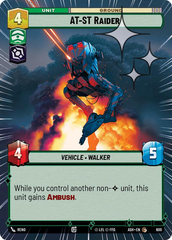 AT-ST Raider (600) (Hyperspace Foil) (600) [Ashes of the Empire]
